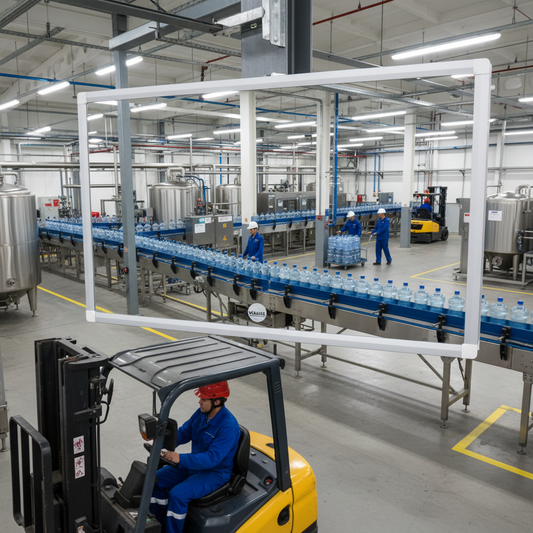 Premium Industrial Flat Mirrors for Process Monitoring - Shatterproof and Anti-Scratch PMMA... - side view | britanniasafety.uk