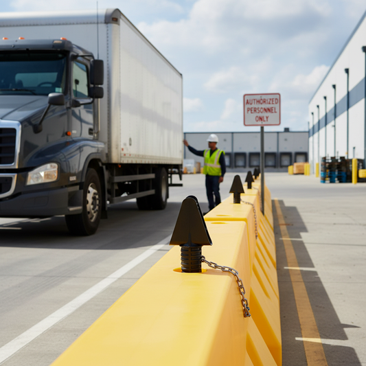 Premium Replacement Spigot for Barrier Connection with Self-Latching Design for Easy Tool-Free... - side view | britanniasafety.uk