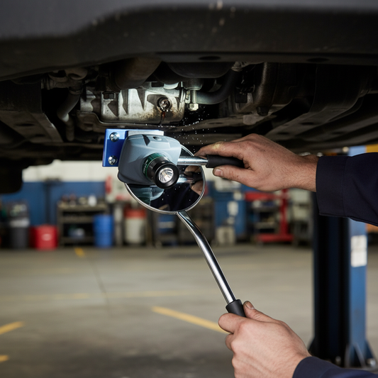 Premium Clip-On LED Light for Inspection Mirrors - Perfect for Low Light Conditions - side view | britanniasafety.uk