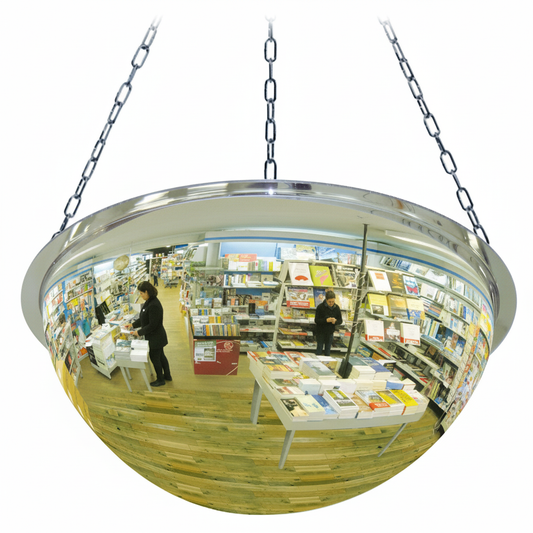 Premium Full Dome Surveillance Mirror for 360-Degree Monitoring in Retail and Waiting Areas - Durable PMMA Construction with
