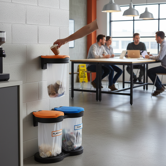 Premium Modular Recycling Bin with Durable Construction and High Visibility Design for Waste Management - Detail View | Barri