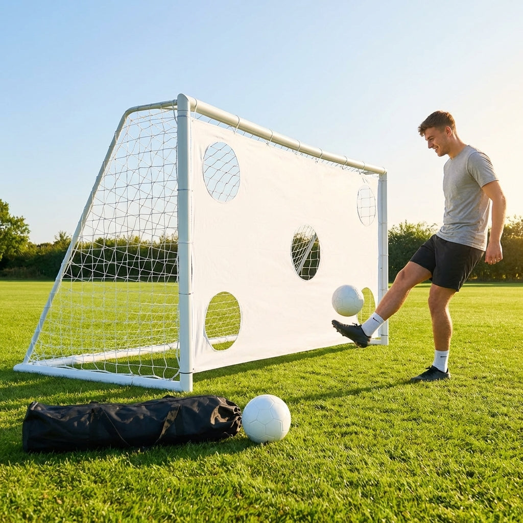 8ft x 4ft durable football goal post with uPVC construction - product detail