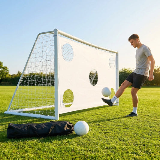 8ft x 4ft durable football goal post with uPVC construction - product detail