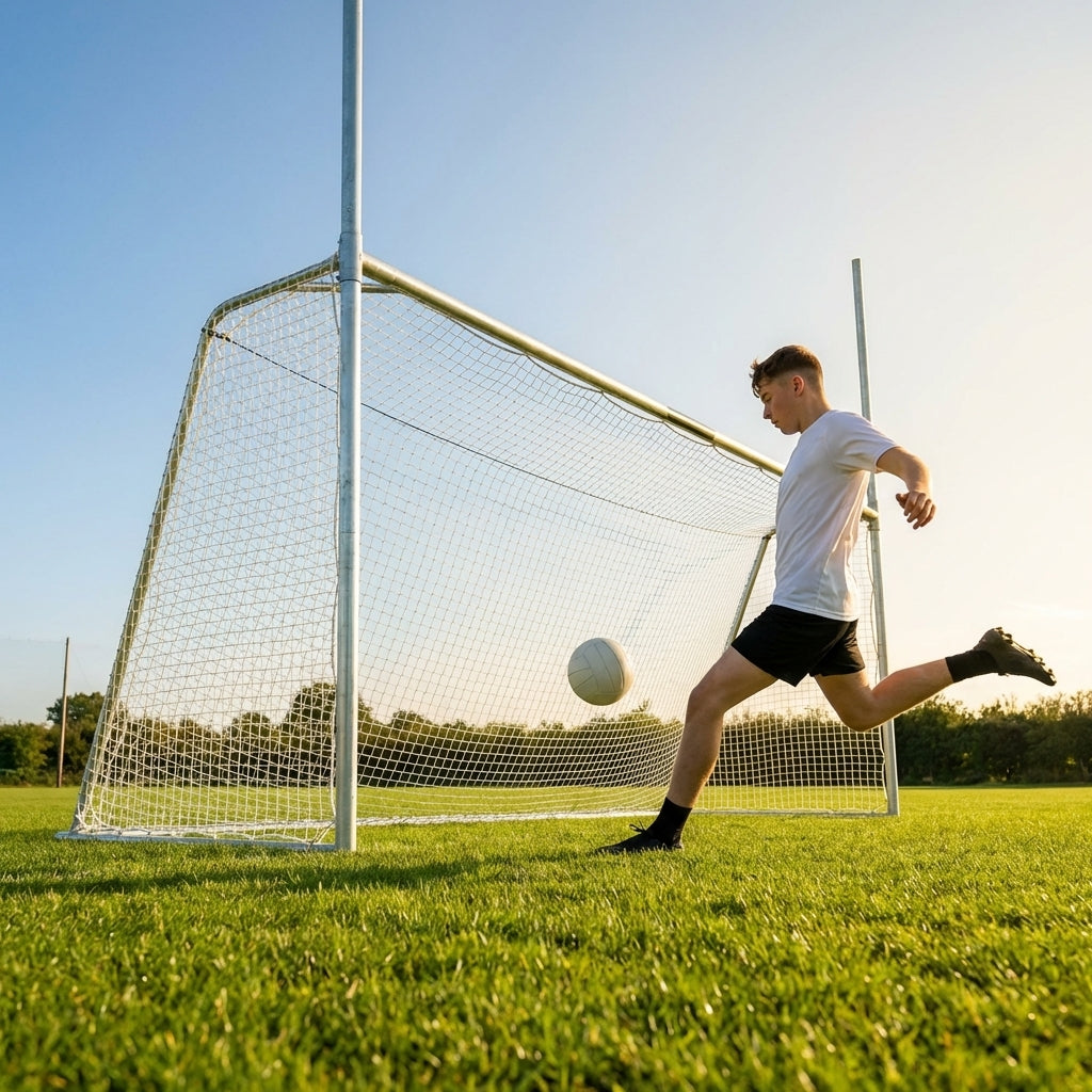 Steel Gaelic Football Goal 10ft x 6ft for garden and club use - product detail