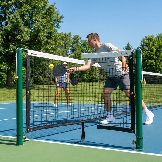 Pickleball post and net set for outdoor use - product detail