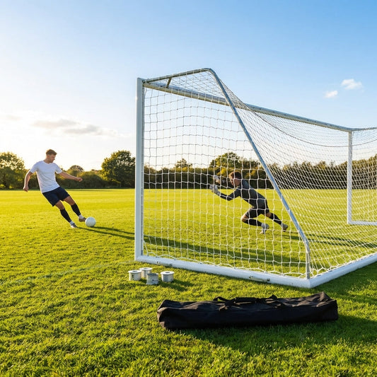 21ft x 7ft reinforced aluminium football goal - product detail