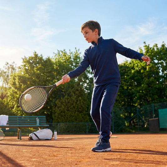 Junior tracksuit top in polyester for indoor and outdoor use - product detail