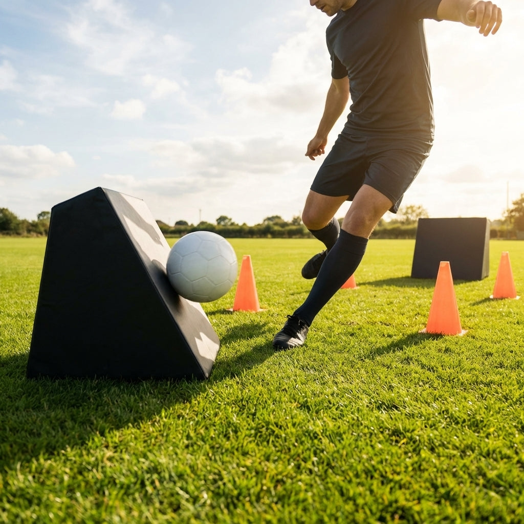 Football Training Rebound Block in Fluro Yellow for All Surfaces - product detail