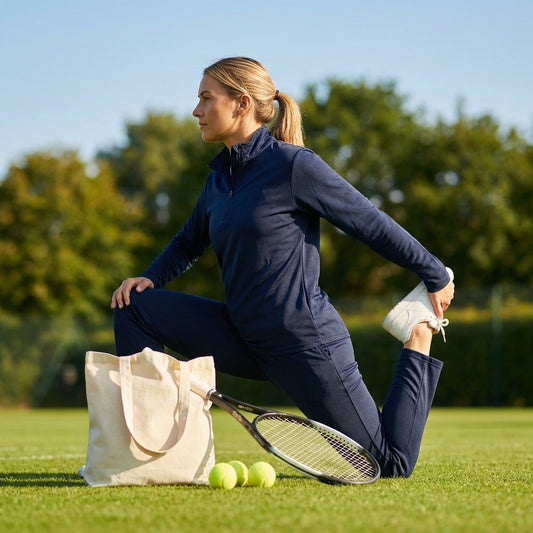 Women's quarter zip tracksuit in lightweight polyester, available in 5 sizes - product detail