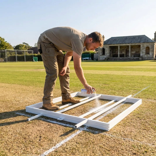 Cricket Crease Marker made of 19mm steel for professional use - product detail