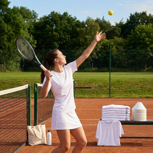 Women's lightweight polyester T-shirt in various sizes - product detail