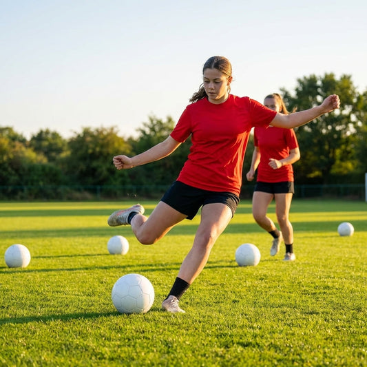 Training Footballs in Multi-Colour with Tear Resistant TPU - product detail