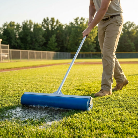 Blue PVA Baseball Field Squeegee with Aluminium Handle - product detail