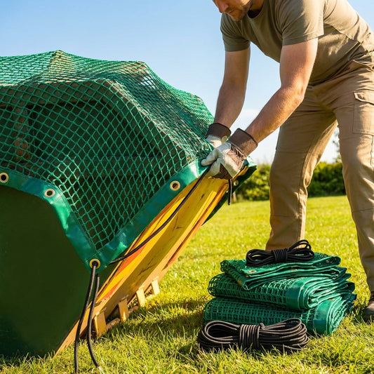 Heavy-duty mesh skip net for outdoor use - product detail