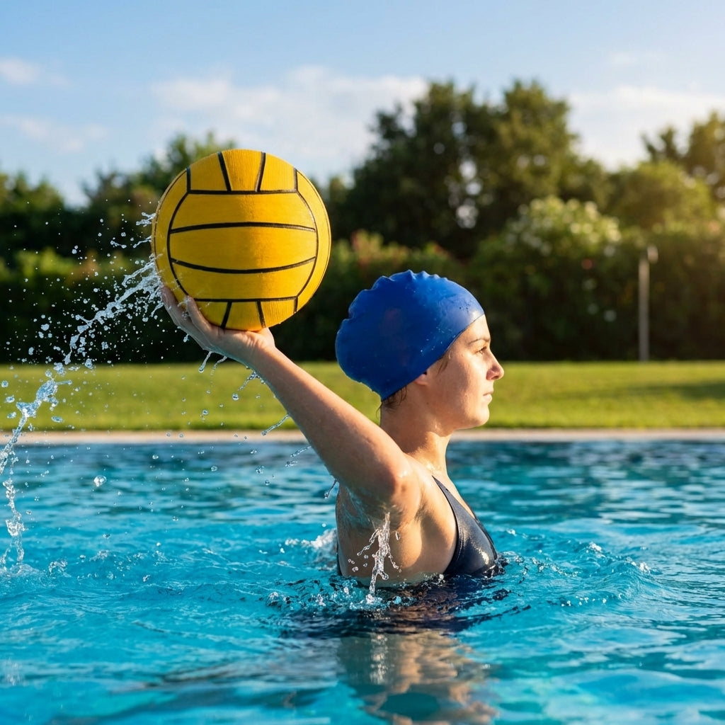 Water Polo Match Ball in Black & Yellow with Grip+ Technology - product detail