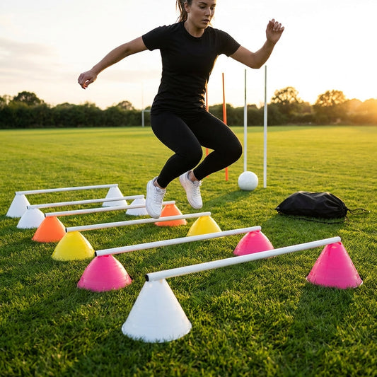 Agility Training Cone Hurdle Set in Fluorescent Colours - product detail