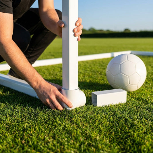 Aluminium corner joints for football goalposts - product detail