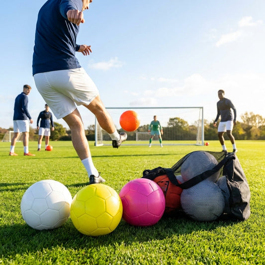 Customisable football with club logos and vibrant colours - product detail