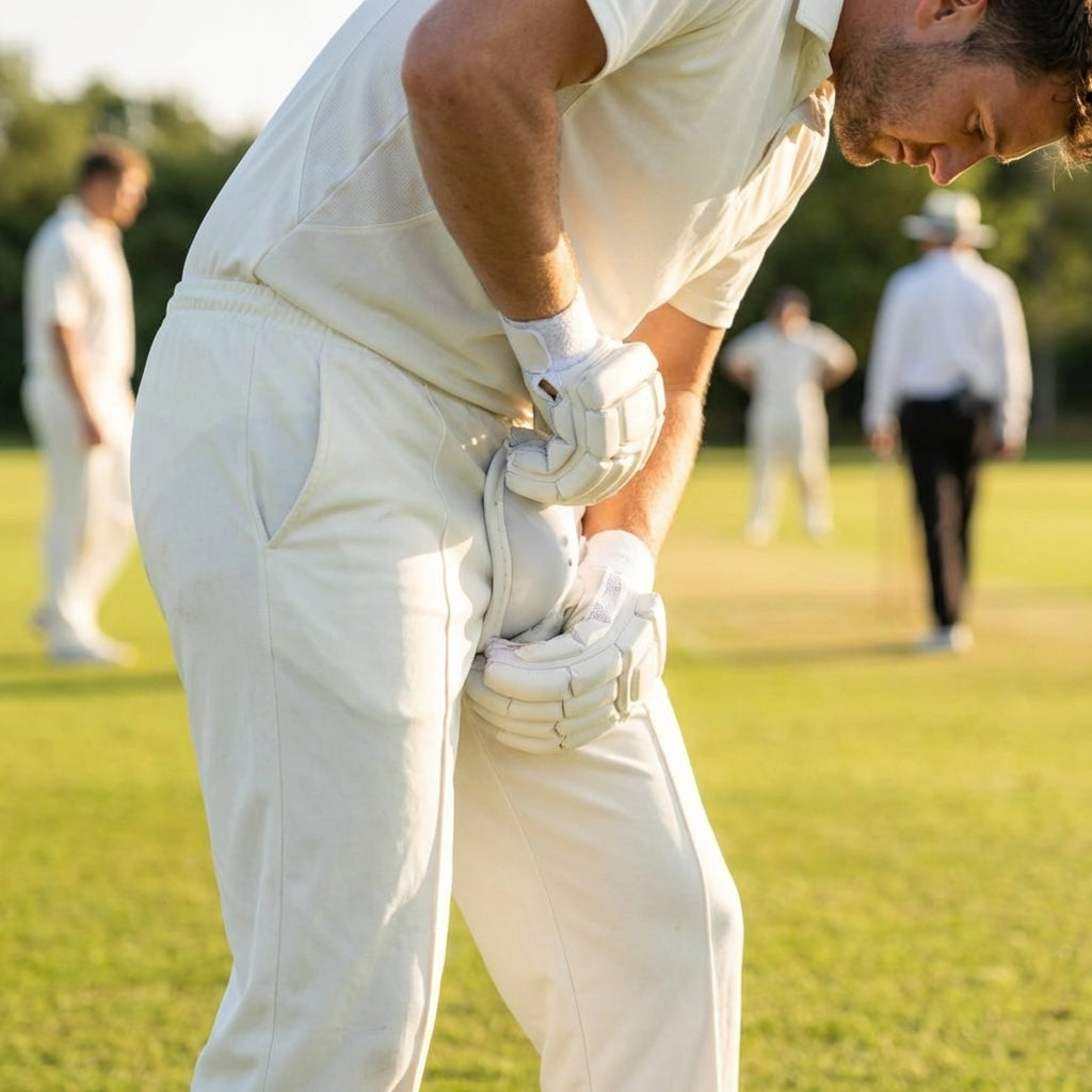 Cricket abdominal guard for junior, youth, and adult players - product detail