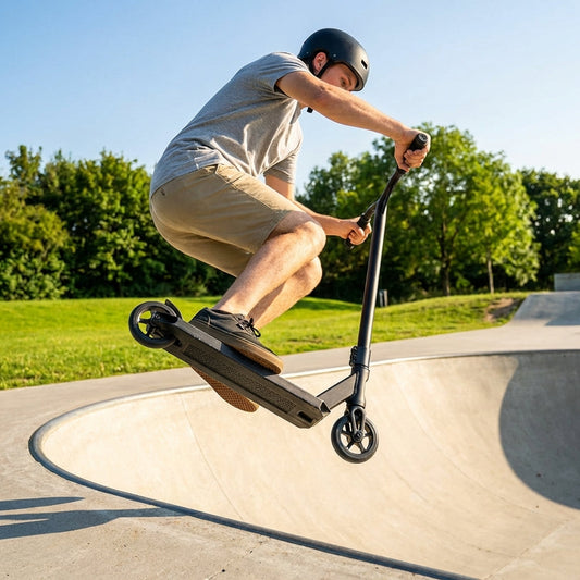 Freestyle kick scooter designed for skatepark use - product detail