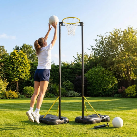 Adjustable netball posts for indoor and outdoor use - product detail