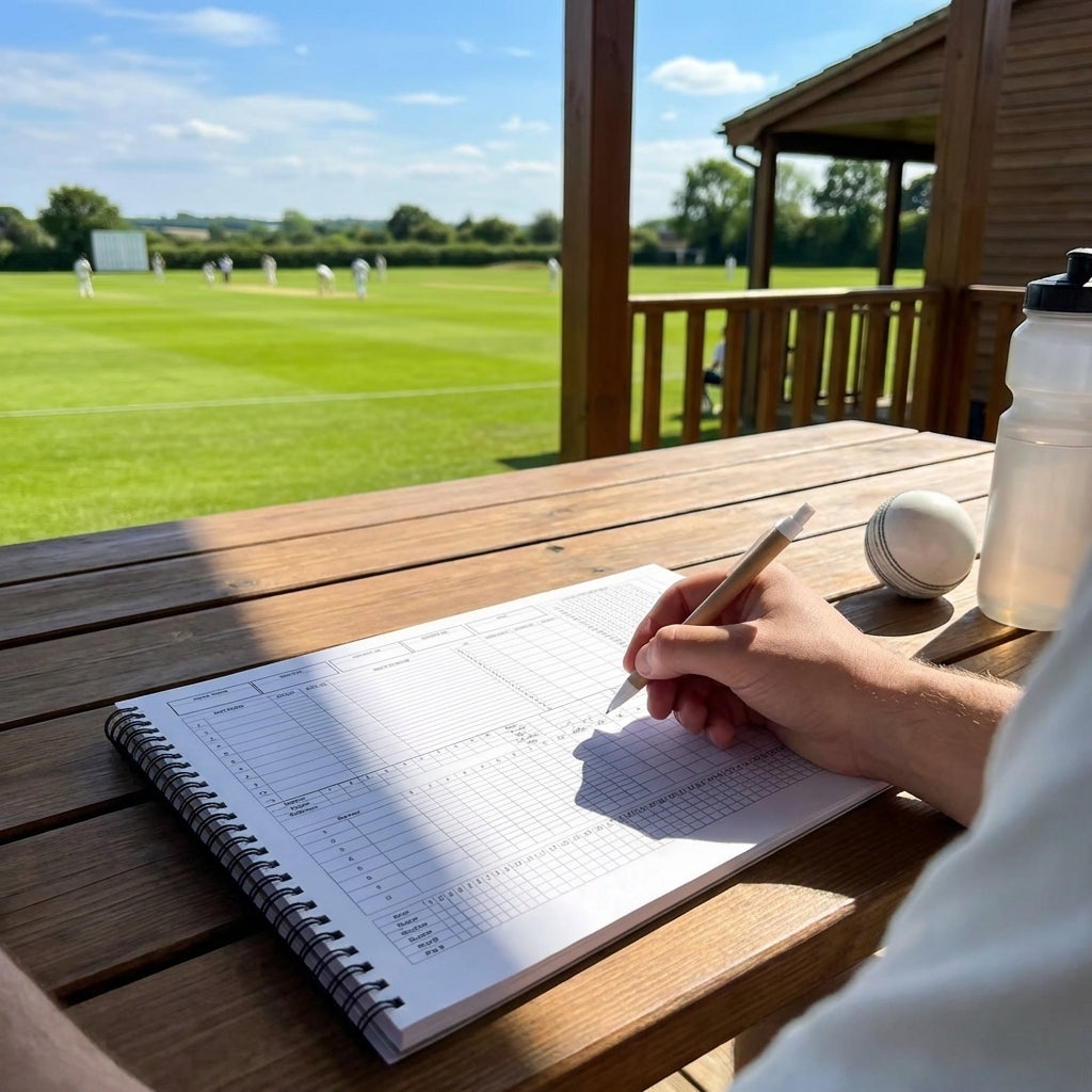 A4 Cricket Scorebook with Soft Cover and Ring-Bound Design - product detail