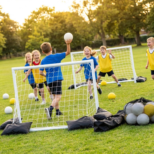 Handball goal pack with foam balls for primary schools - product detail