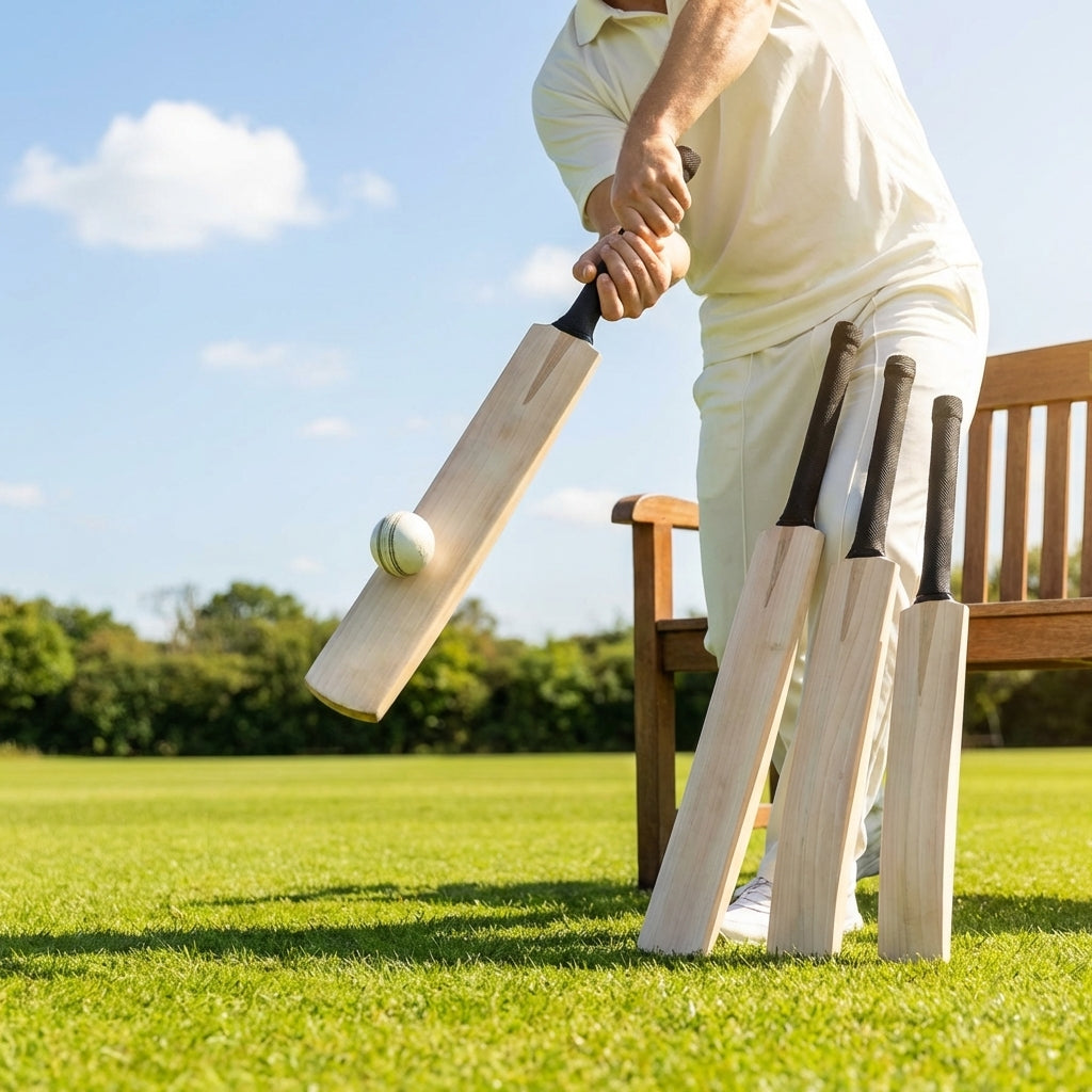 Cricket technique bat made from Kashmir Willow for training