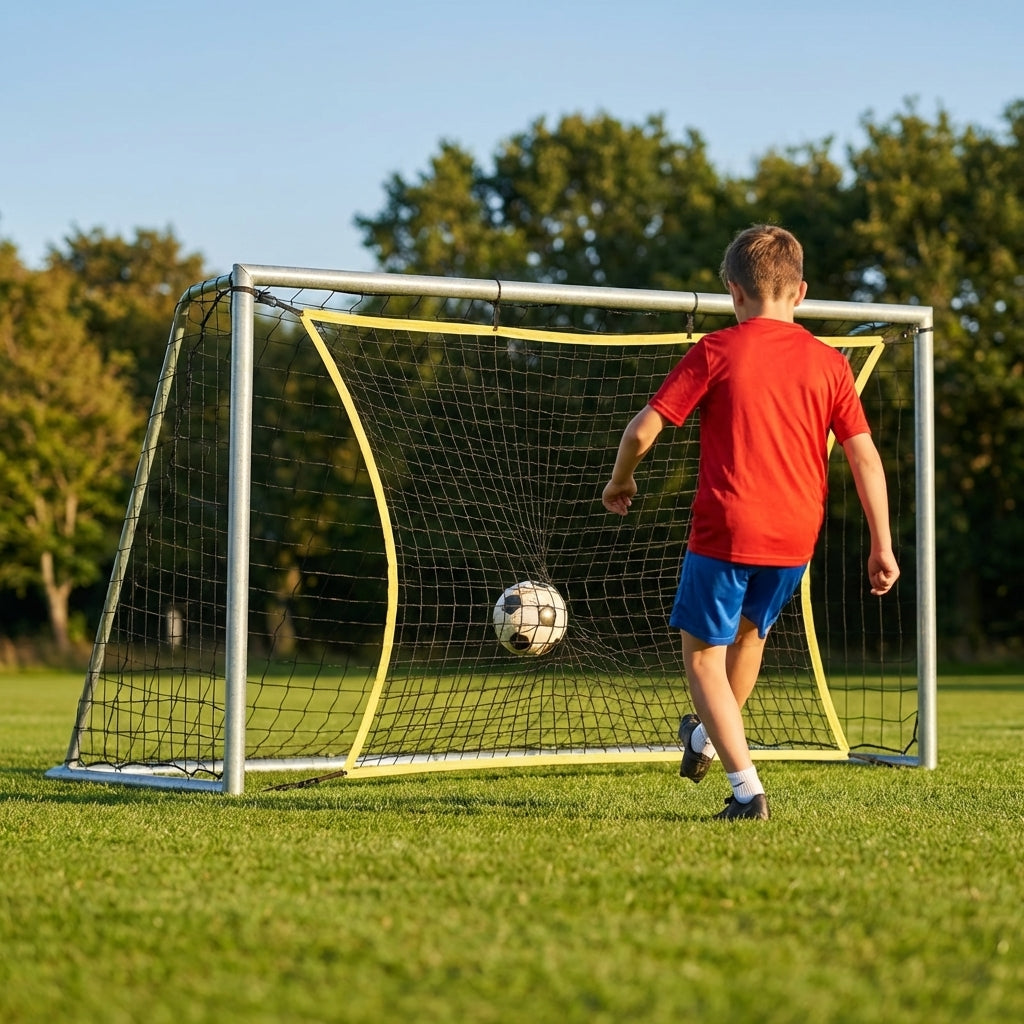 Steel Football Goal 6x4 Galvanised for Garden Use - product detail