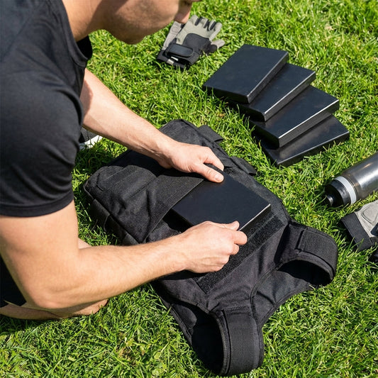 Steel weighted vest plates for fitness training - product detail