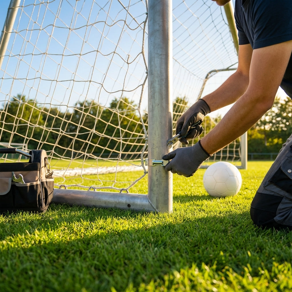 Steel football goal replacement parts for outdoor sports - product detail