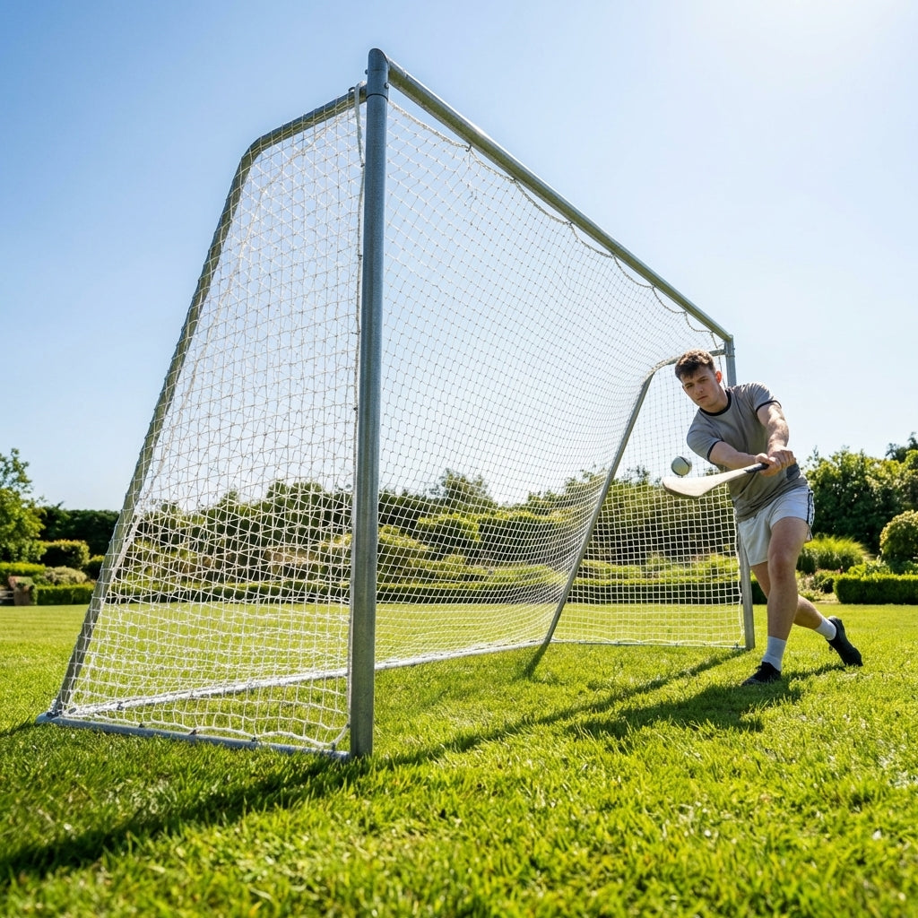 8ft x 5ft Steel Gaelic Football & Hurling Goal for garden use - product detail