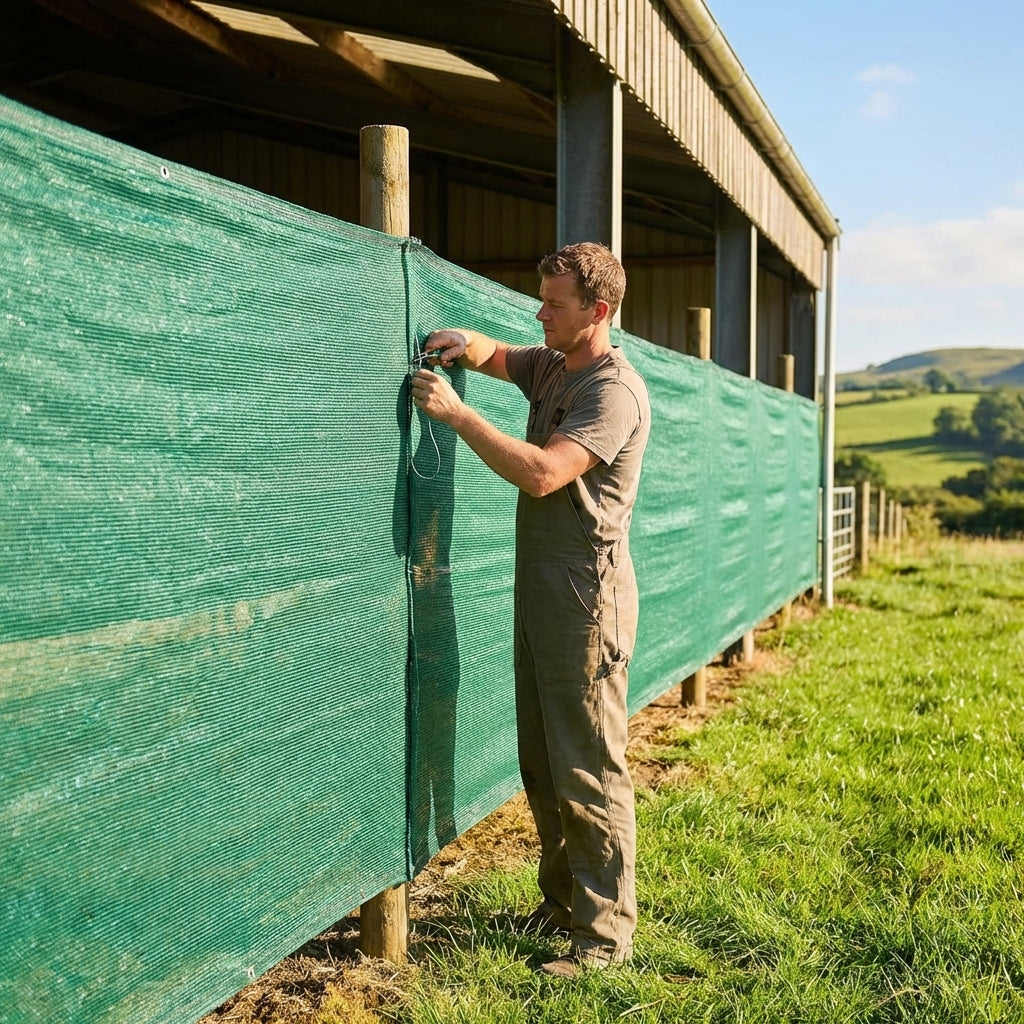 Mesh livestock panels for farm windbreaks, made of galvanised steel - product detail