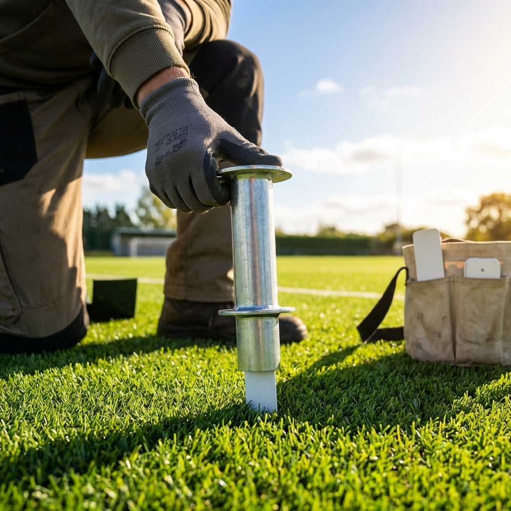 Turf Marker Inserter Tool made from galvanised steel for sports fields - product detail