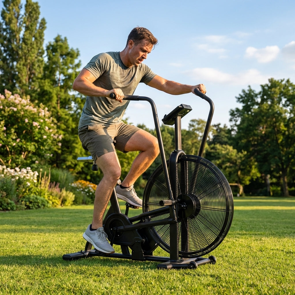 Air Resistance Bike with steel frame for home and gym use - product detail