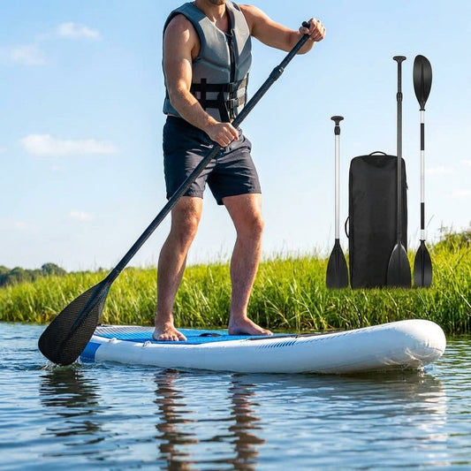 Adjustable paddle board paddles for water sports in aluminium and carbon fibre - product detail