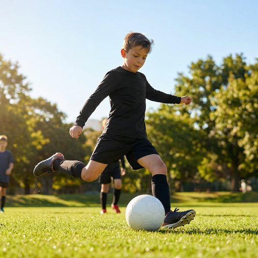 Kids Long Sleeve Football Shirts in multiple colours for ages 5-14 - product detail