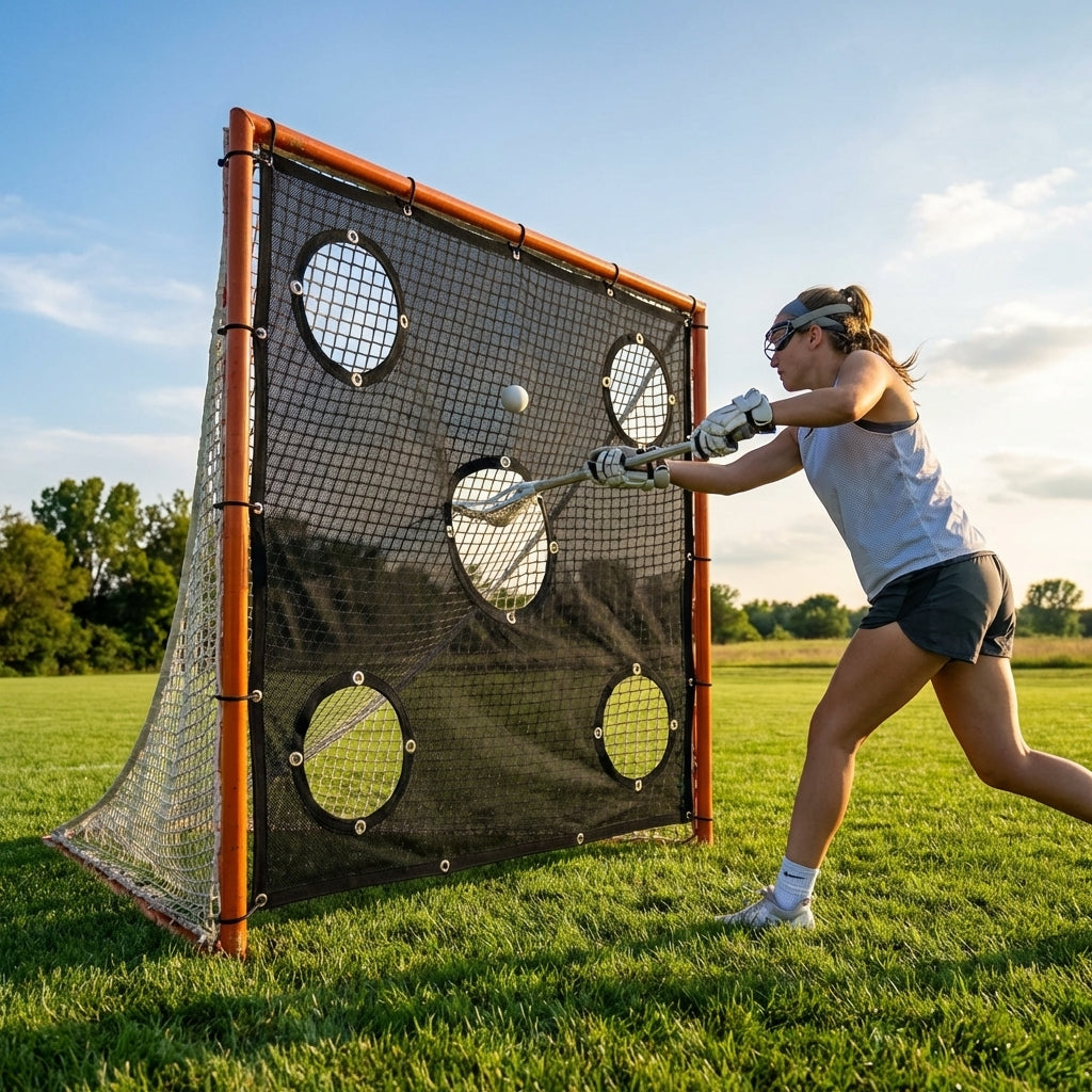 Lacrosse goal target sheet for training, made from heavy-duty PVC. - product detail