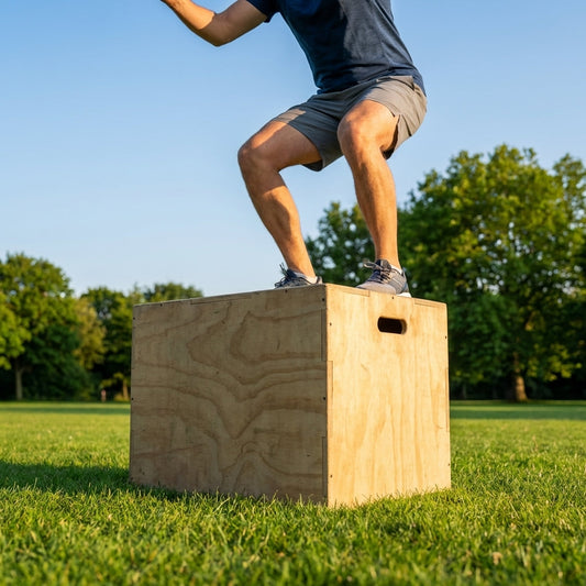 Plyometric jump box with three height settings for versatile workouts - product detail