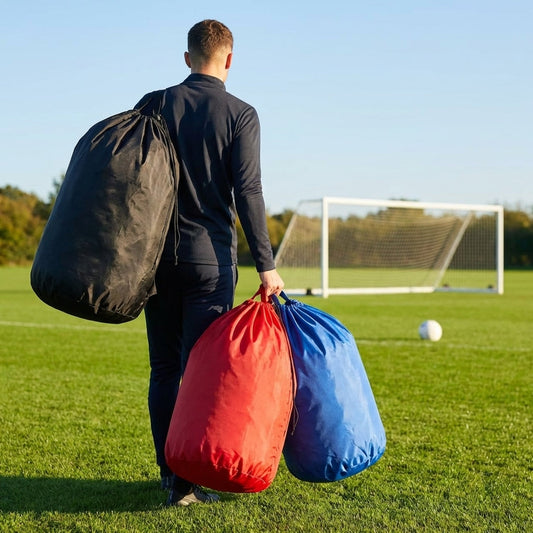 Laundry kit bag available in black, red, and blue with 130L capacity - product detail