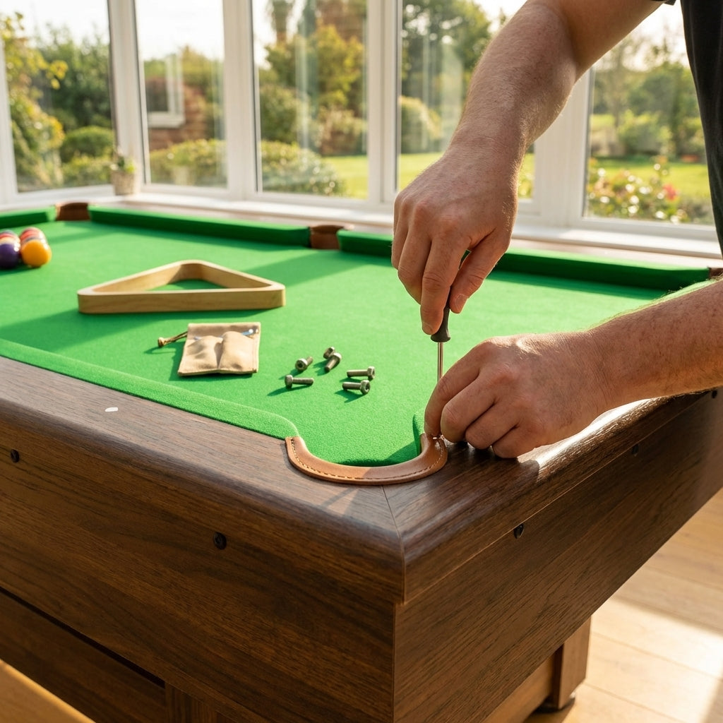 Pool table spare parts including legs and cues - product detail
