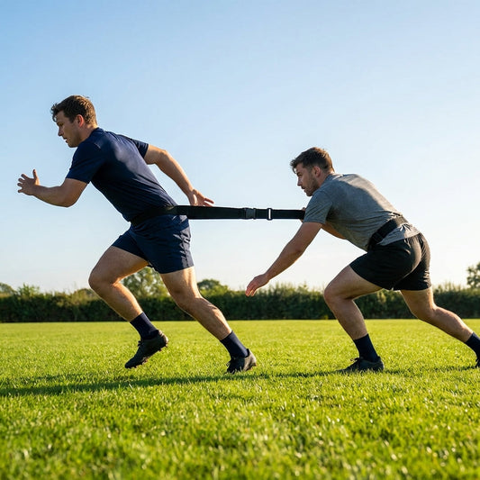 Rugby Evasion Training Belt made from woven canvas for agility drills - product detail