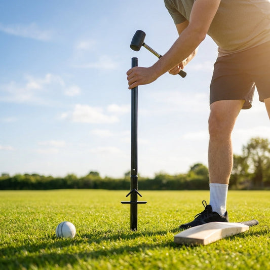 Cricket Pole Kit with Adjustable Height and Durable PVC - product detail