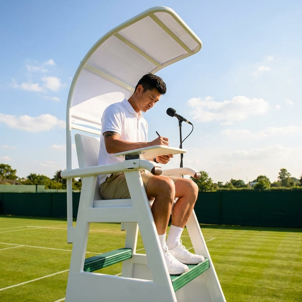 Professional umpire chair in custom colour for tennis courts - product detail