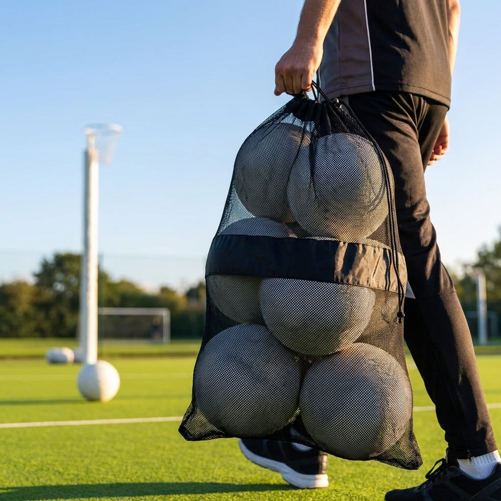 Netballs carry bag holding 12 pack for sports teams - product detail