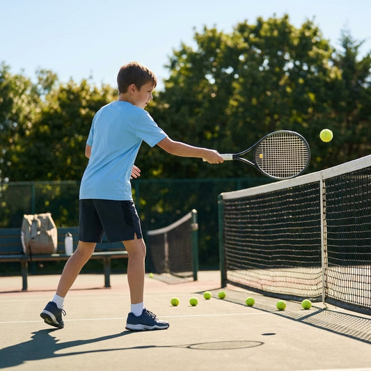 Junior sports t-shirt made of polyester, available in five sizes - product detail