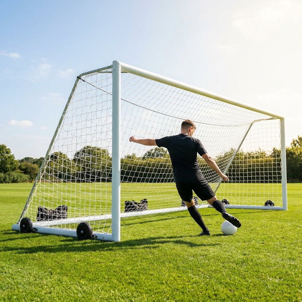 12ft x 4ft Aluminium Football Goal for 5-a-Side Matches