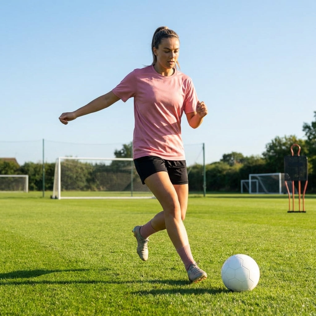 Women's pink warm-up top for training and sports