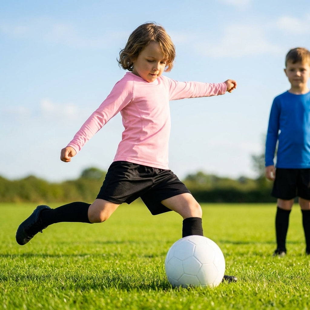 Kids' long sleeve base layer top in various colours