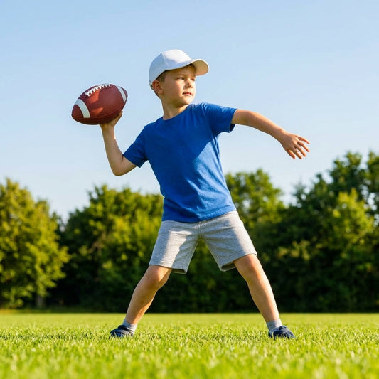 American Football Game Ball with PU Leather Cover